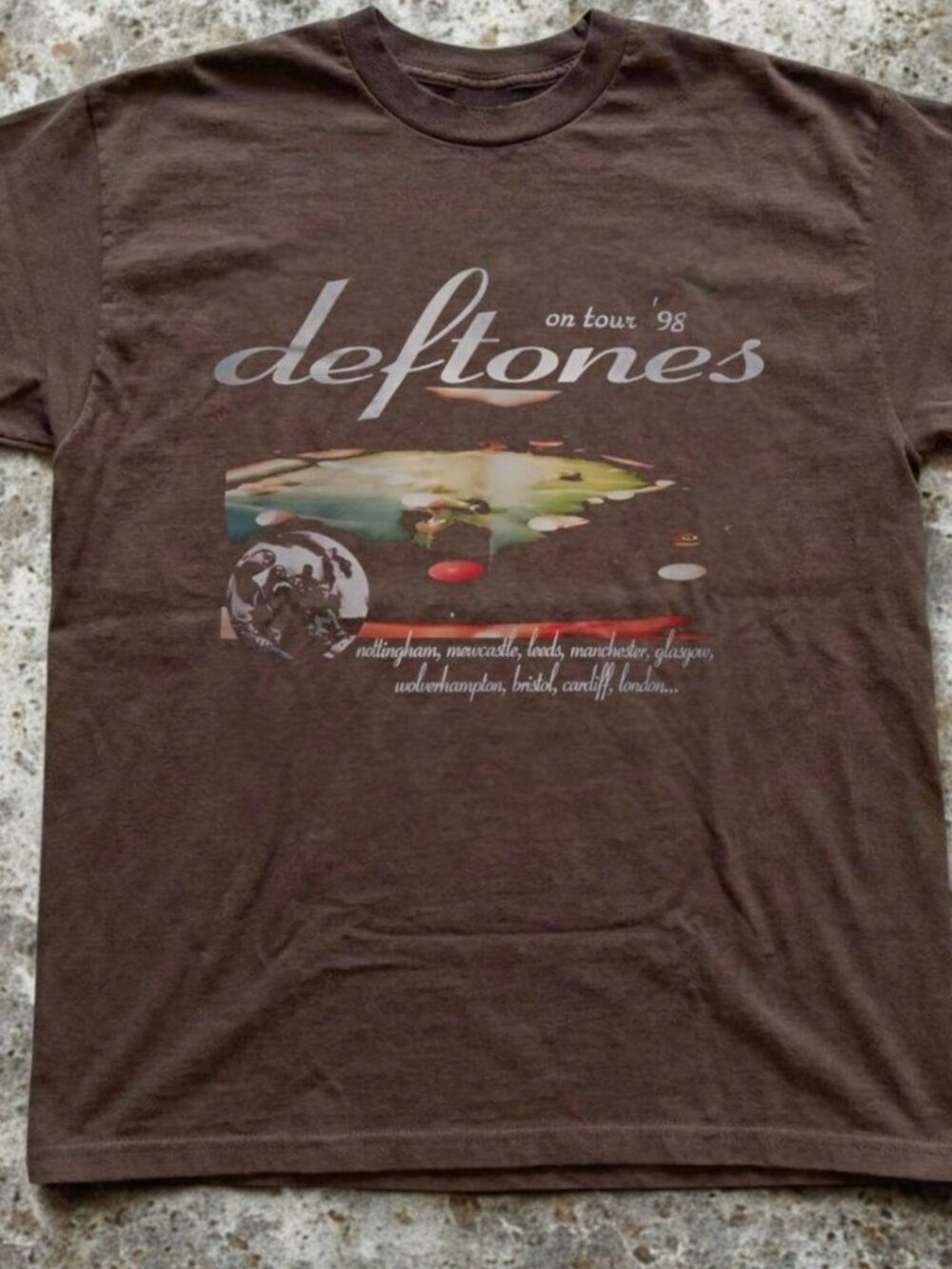 Deftones Band dark chocolate T-shirt